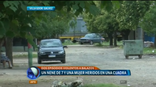 Villa Gobernador Gálvez: dos balaceras en menos de 100 metros