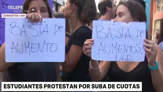 Alumnos universitarios reclaman por el aumento excesivo de las cuotas