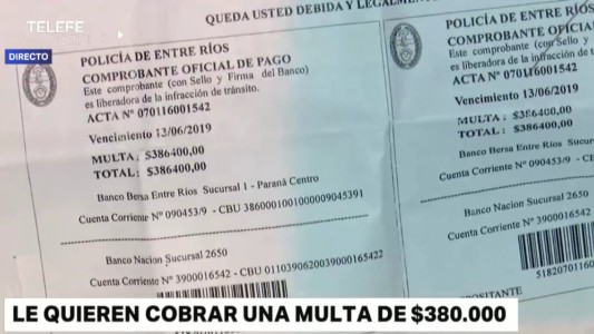 Le quieren cobrar una multa de 386 mil pesos por circular sin las luces bajas encendidas