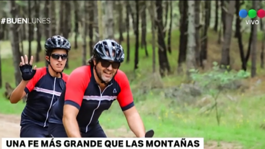 Cruzará la Cordillera en bici con su hijo con autismo