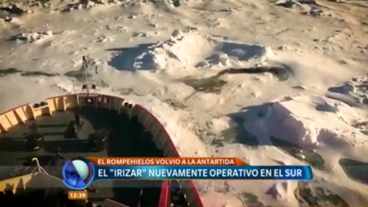 Después de 10 años, el rompehielos Almirante Irízar volvió a la Antártida