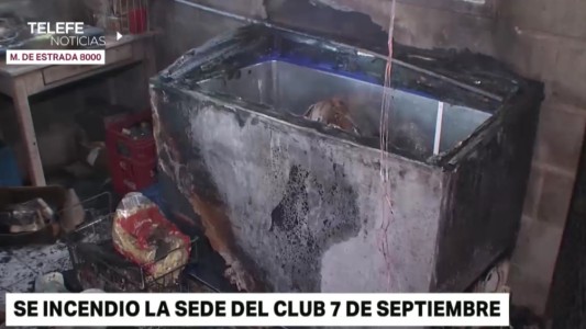 Un incendio en las instalaciones del club 7 de Septiembre causó enormes pérdidas