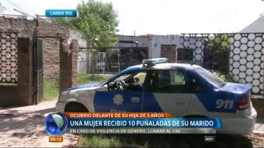 Una mujer fue apuñalada por su marido delante de su hija de 5 años