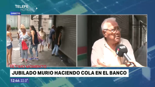 Un jubilado se descompensó y murió mientras hacía la cola para cobrar su jubilación