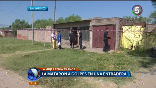 San Lorenzo: mataron a golpes a una anciana para robarle