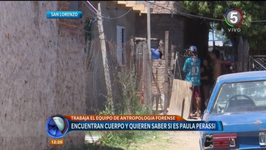 Hallaron restos humanos en el patio de una vivienda de San Lorenzo