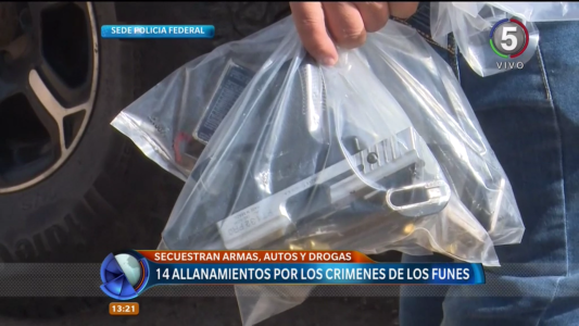 Múltiples allanamientos de la Federal por los crímenes de los hermanos Funes