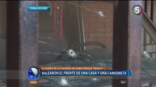 Balearon el frente de una vivienda familiar en Zeballos al 4300