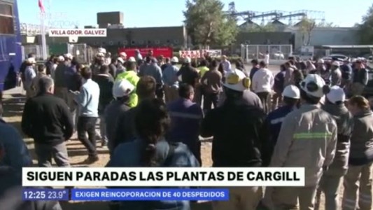 Cargill: empleados continúan con las medidas de fuerza por la reincorporación de los trabajadores