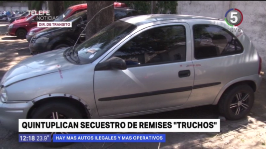 Remises ilegales: en lo que va del año, 96 vehículos fueron remitidos al corralón