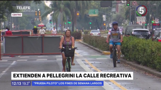 La Calle Recreativa debutó sobre avenida Pellegrini