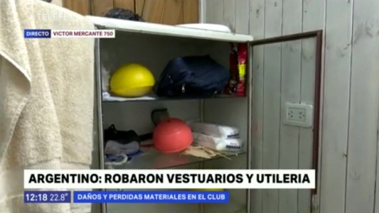 Robaron y causaron destrozos en el Club Argentino, de la zona norte