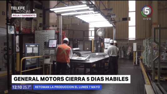 General Motors paralizará su planta de Alvear por cinco días hábiles