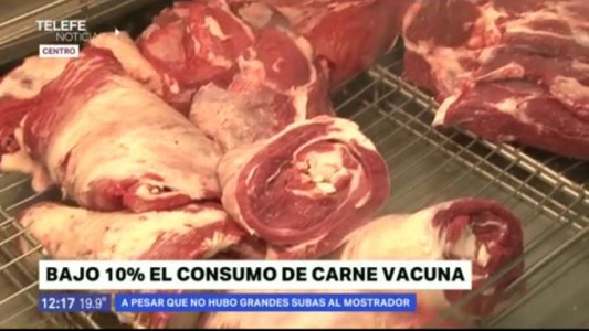 Bajó un 10% el consumo de carne vacuna