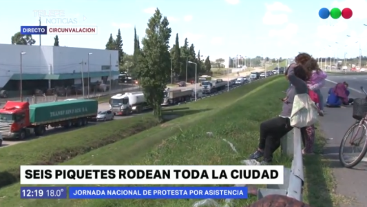 Miércoles de protesta con ocho cortes programados en la ciudad y la región