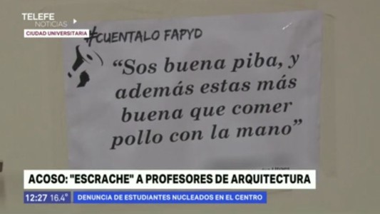 Facultad de Arquitectura: estudiantes denuncian a profesores por acoso