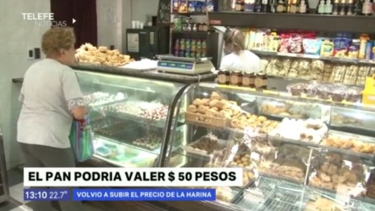 Por un nuevo aumento de la harina, el kilo de pan debería costar $50