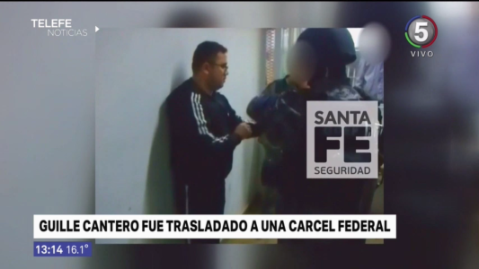 Así fue el traslado de Guille Cantero a un penal federal en Chaco