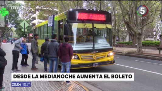 A partir de mañana aumenta el boleto del transporte urbano de pasajeros