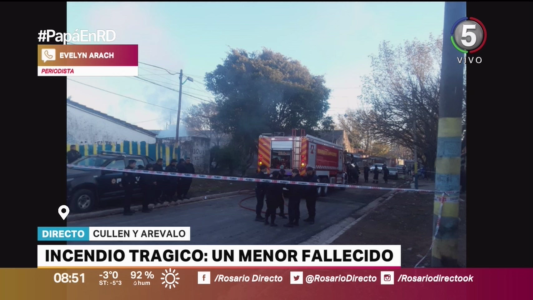 Un chico murió al incendiarse una vivienda en la zona oeste