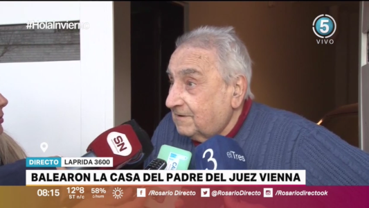 Nuevo ataque intimidatorio a la Justicia: balearon la casa del padre del juez Vienna