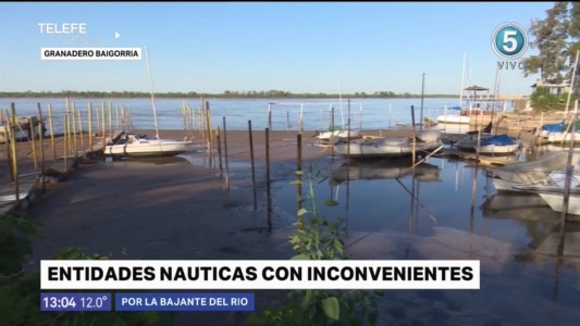 La bajante del río provoca algunas complicaciones en guarderías náuticas