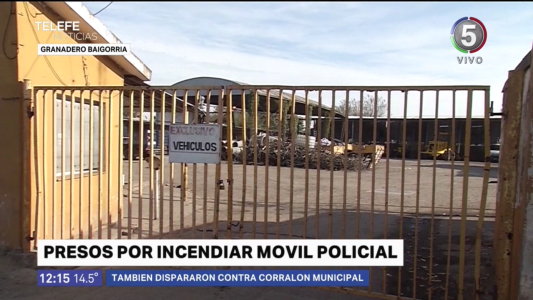 Varios detenidos por incendiar un móvil policial y balear el corralón municipal
