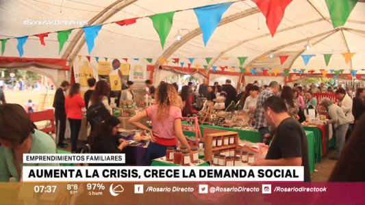 La crisis ya se siente: crece la demanda social en Rosario