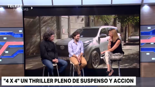 Mariano Cohn y Peter Lanzani presentaron su nuevo film en Telefe Noticias