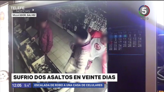 Villa Gobernador Gálvez: violento asalto a un local de telefonía celular