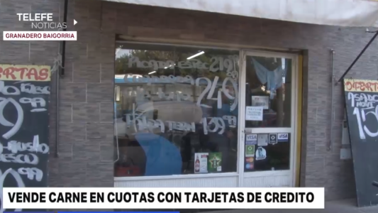 Una carnicería de Granadero Baigorria acepta el pago en cuotas con tarjeta de crédito