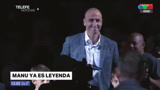 El emotivo homenaje a Manu Ginóbili en San Antonio