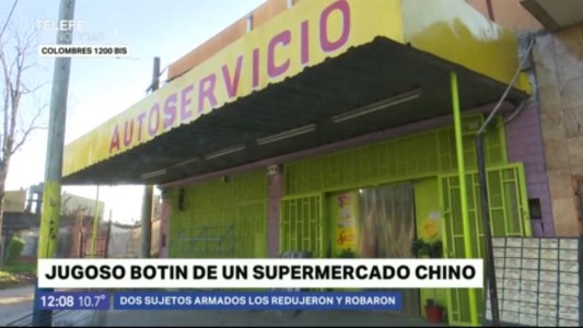 Barrio 7 de Septiembre: asalto armado en un supermercado chino