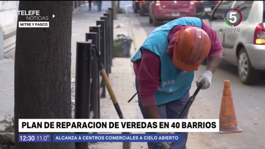 La Municipalidad anunció un plan de reparación de veredas en 40 barrios