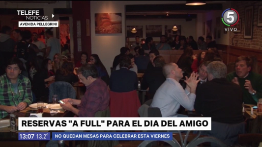 Reservas a tope para celebrar el Día del Amigo