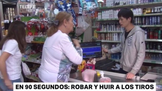 Violento robo a un supermercado chino en 30 segundos