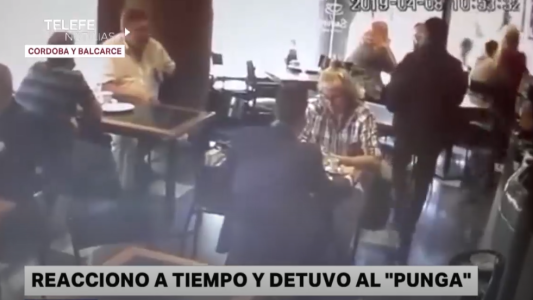 Reaccionó a tiempo y logró detener al ladrón