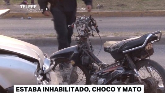 Estaba inhabilitado para conducir, chocó y mató