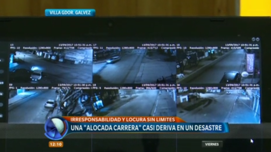 Irresponsabilidad al volante: una alocada carrera casi deriva en una tragedia