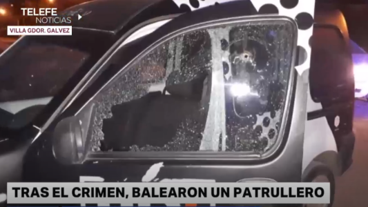 Atacaron un móvil del PDI tras un crimen en Villa Gobernador Gálvez