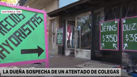 Ataque incendiario contra un local de ropa en Guatemala al 1300