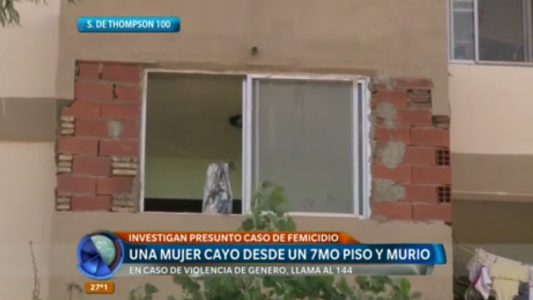 Presunto caso de femicidio: una mujer cayó desde un séptimo piso y murió