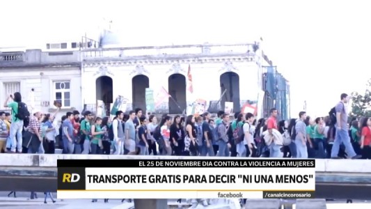 Habrá transporte gratuito para asistir a la marcha por el Día de la Eliminación de la Violencia contra la Mujer