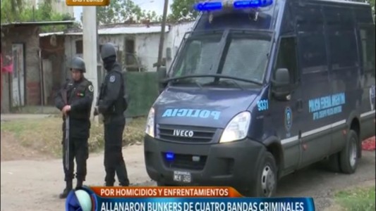 La Policía Federal allanó bunkers por homicidios y enfrentamientos