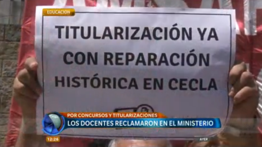 Marcha docente por concursos: Amsafe reclama 2200 cargos en suspenso