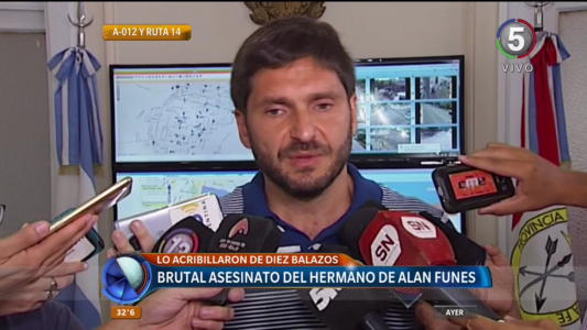 El ministro Pullaro se refirió al asesinato de Jonatan Funes