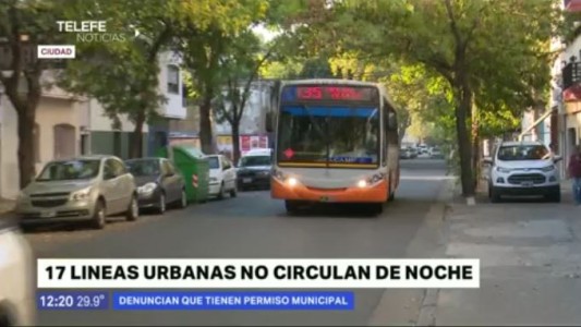 Denuncian que 17 líneas de colectivos no realizan el recorrido de noche