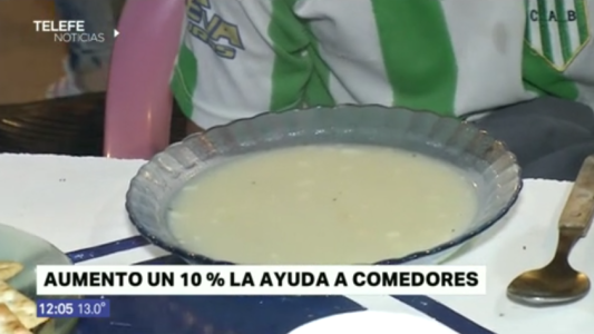 En el 2018 aumentó un 10% la ayuda a comedores comunitarios
