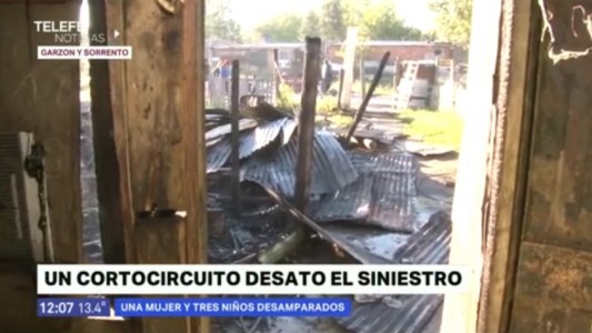 Zona norte: una casilla se incendió por completo
