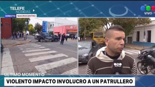 Córdoba y Servando Bayo: un patrullero a toda velocidad provocó un accidente